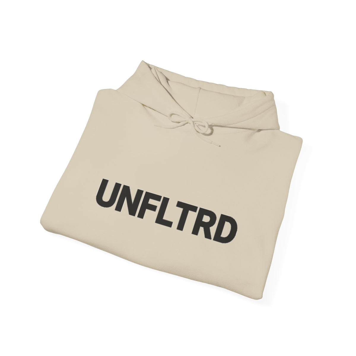 Logo Hoodie — Minimalist White Pullover - UNFLTRD