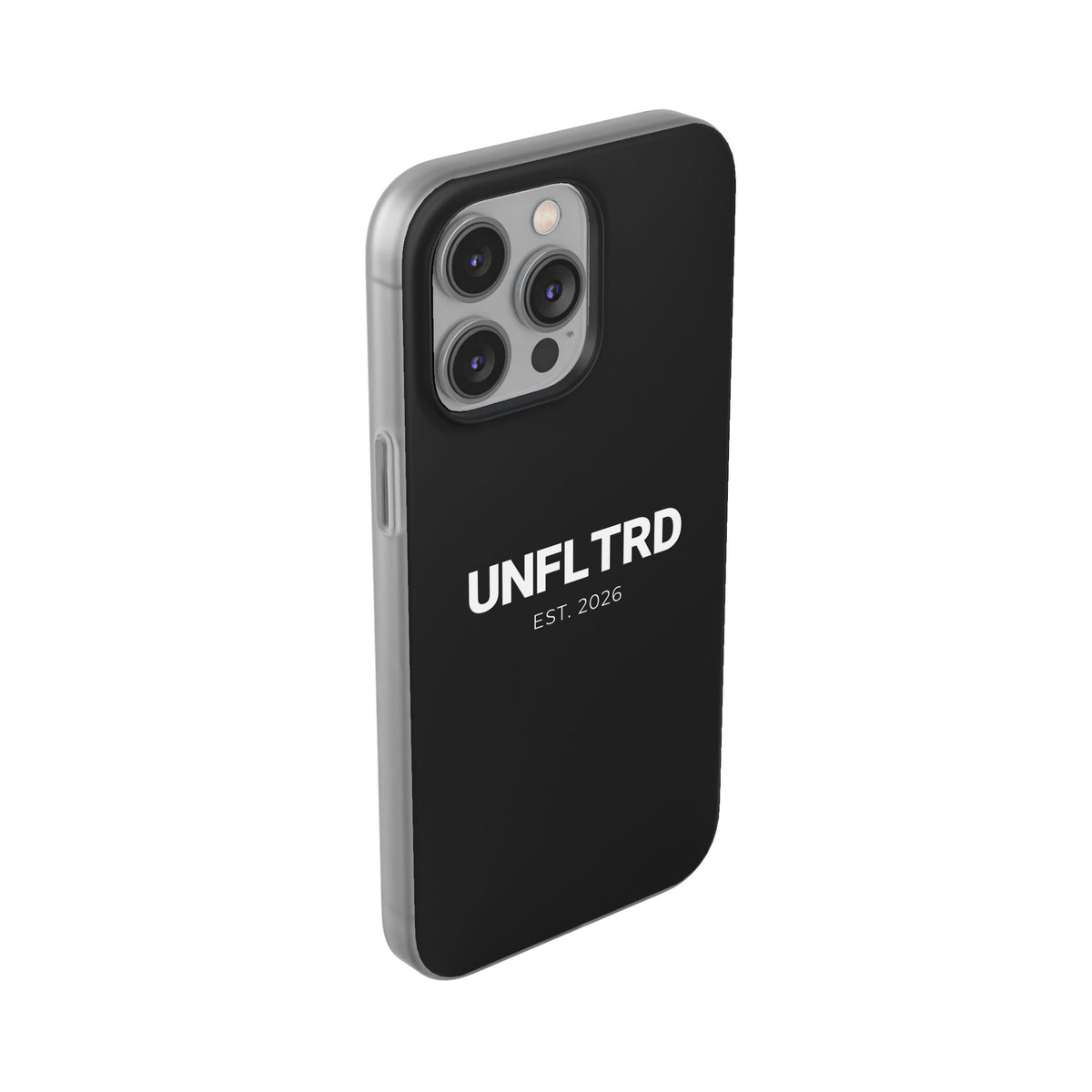 UNFLTRD Minimalist Black Phone Case — Flexi Protective Case