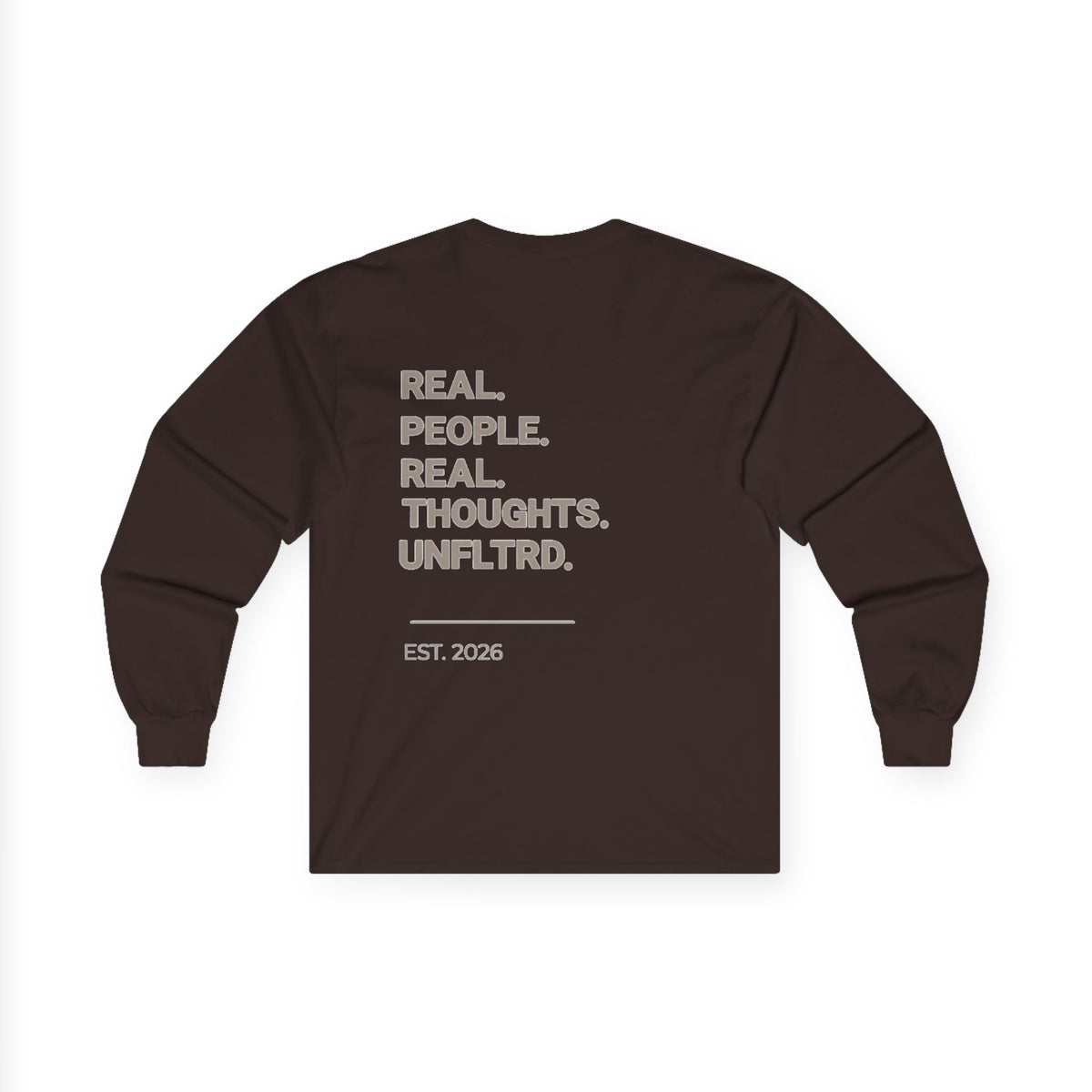 UNFLTRD Graphic Long Sleeve - Dark Brown