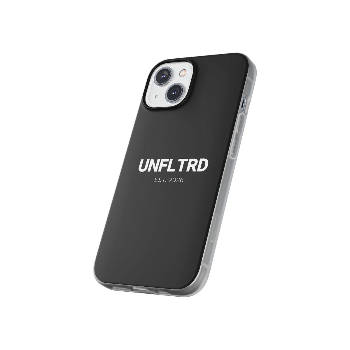 UNFLTRD Minimalist Black Phone Case — Flexi Protective Case