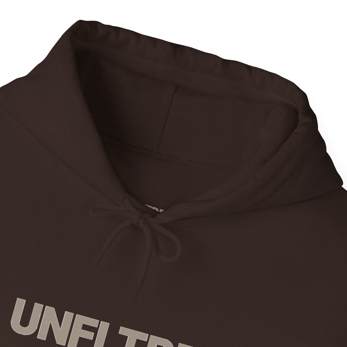 UNFLTRD Statement Hoodie - Dark Brown