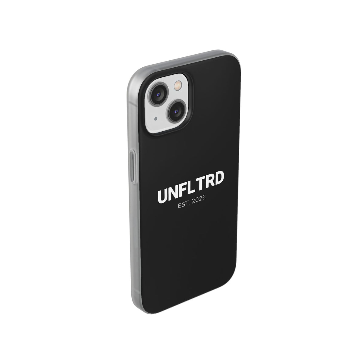 UNFLTRD Minimalist Black Phone Case — Flexi Protective Case