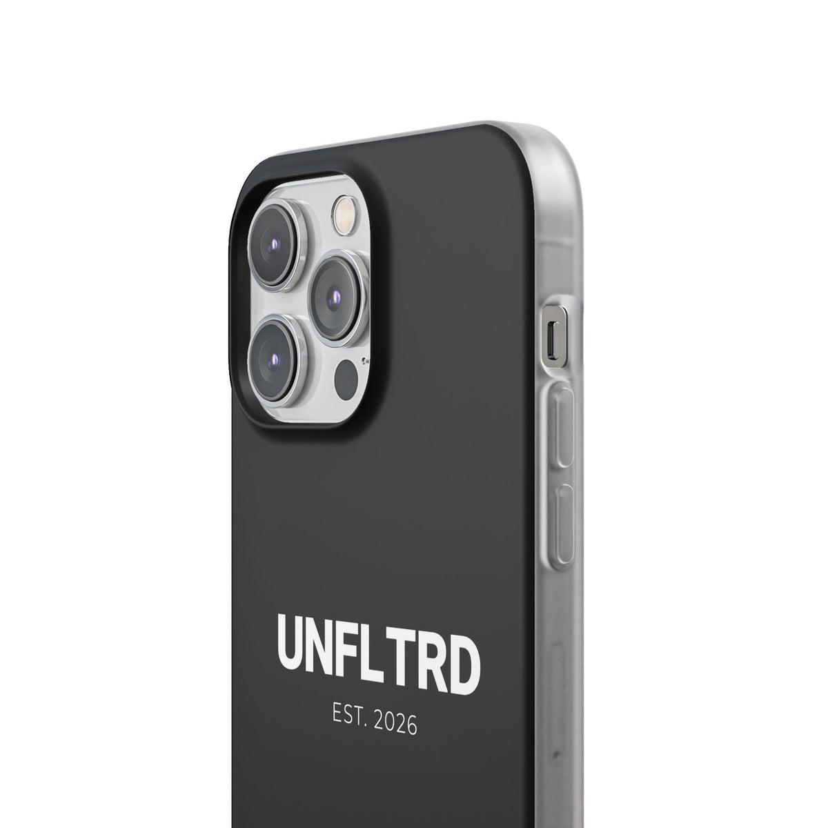 UNFLTRD Minimalist Black Phone Case — Flexi Protective Case