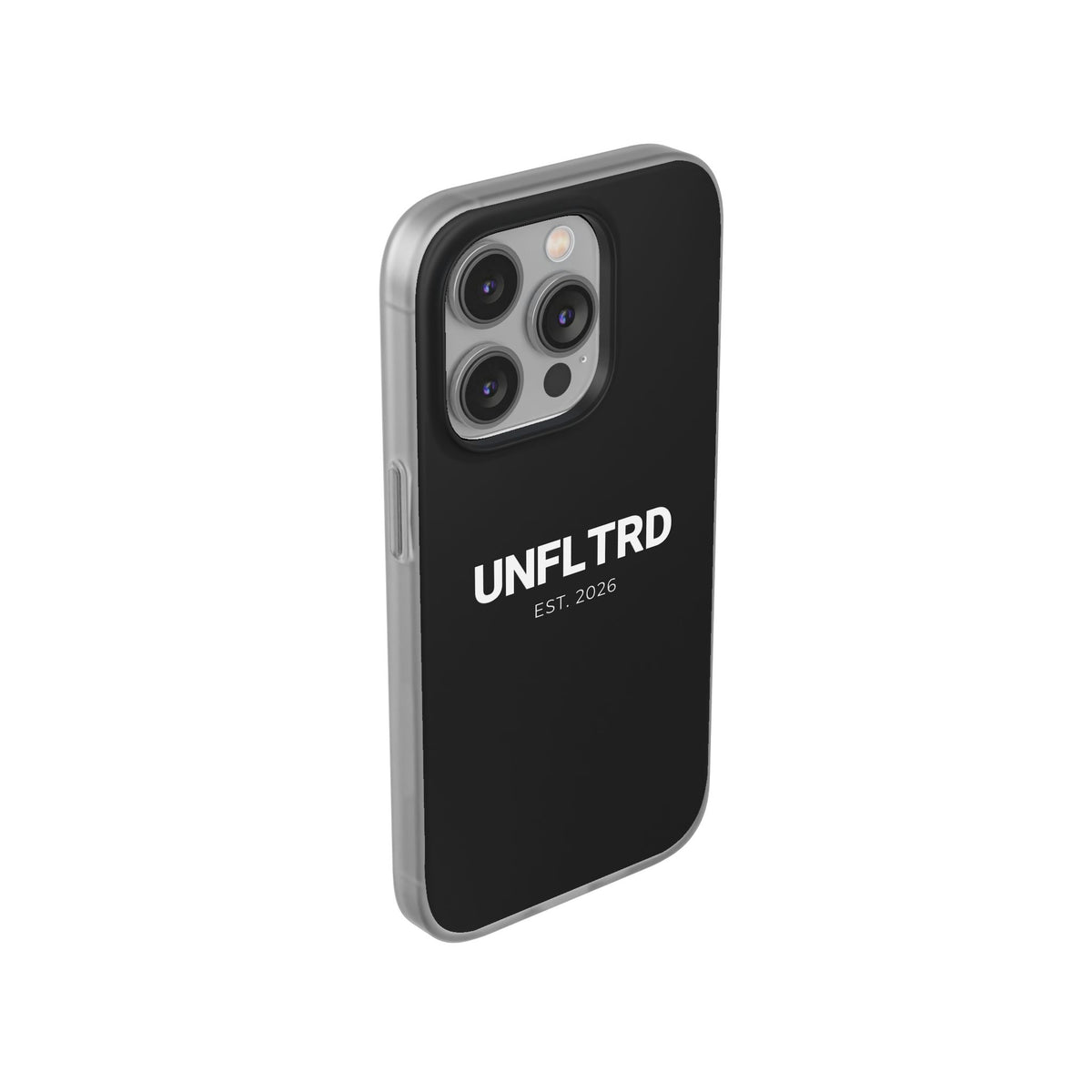 UNFLTRD Minimalist Black Phone Case — Flexi Protective Case