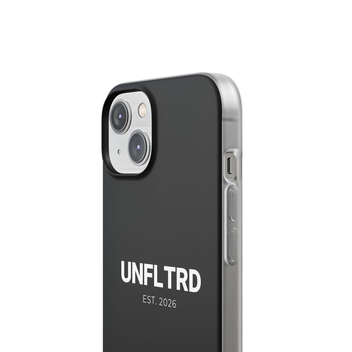 UNFLTRD Minimalist Black Phone Case — Flexi Protective Case