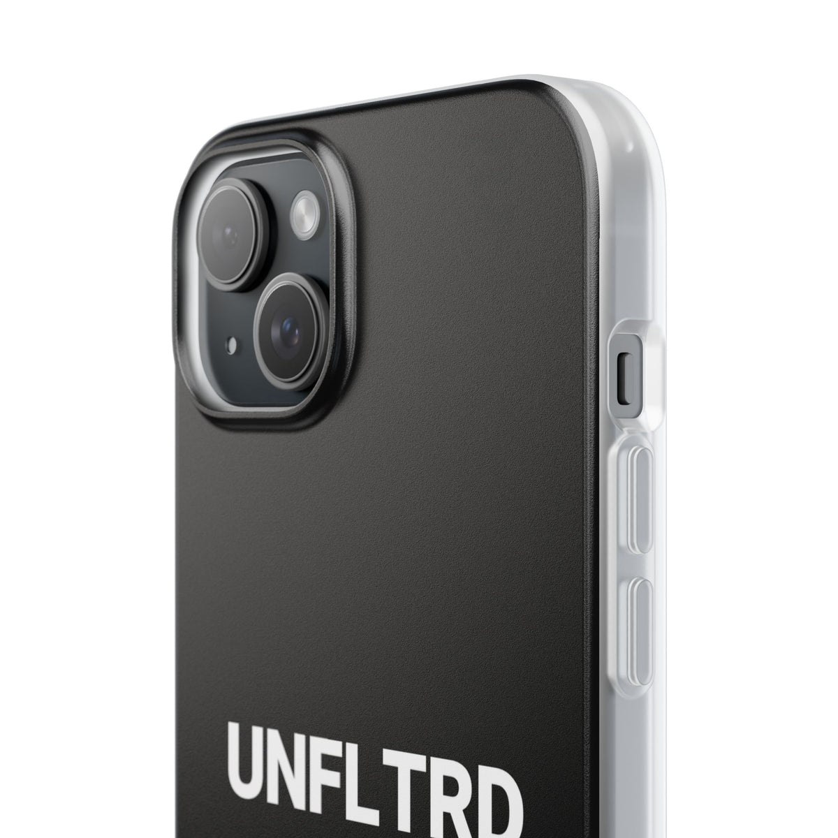 UNFLTRD Minimalist Black Phone Case — Flexi Protective Case